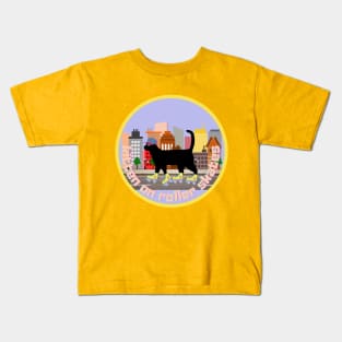 kitten roller skates Kids T-Shirt